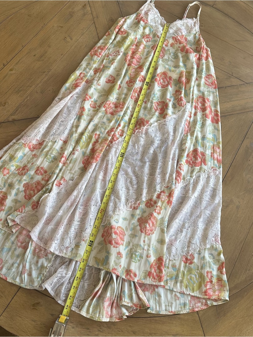 Free People FP Intimately First Date Floral Print Lace Maxi Slip Dress Womens S - Picture 3 of 9